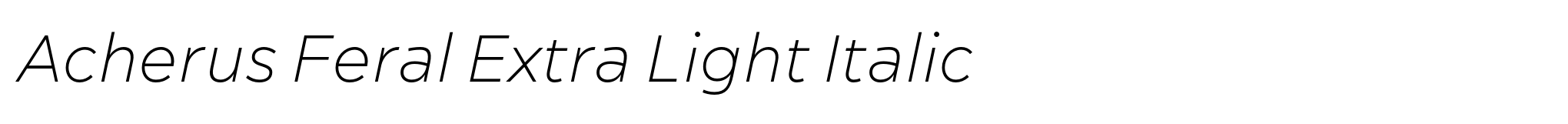 Acherus Feral Extra Light Italic image